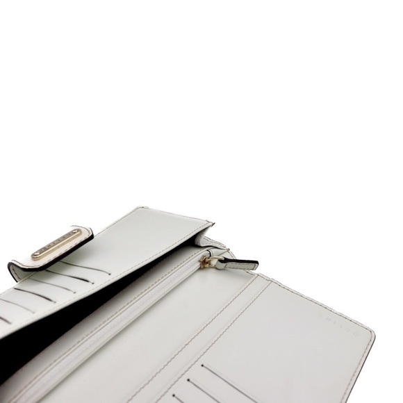 Celine Macadam Pattern Leather Canvas Bifold Wallet Beige White - Picture 5 of 8